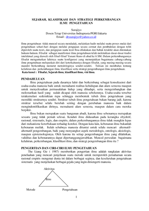 Intro-et Large - Catatan Untuk Kelas Filsafat Ilmu - 1 A. The Three ...