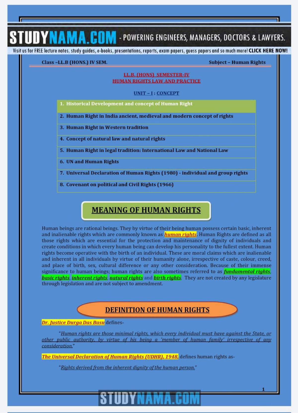 what are the 5 characteristics of human rights essay