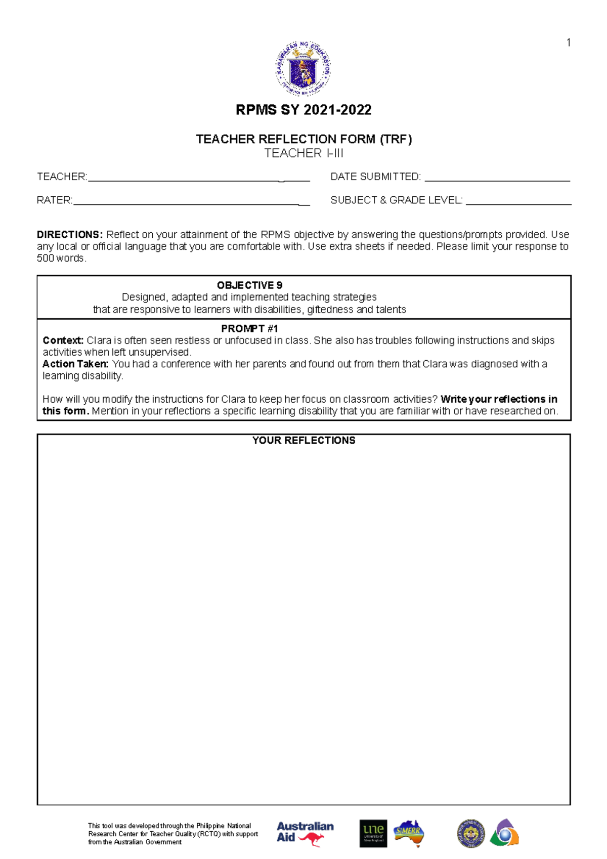 TRF - TRF - This tool was developed through the Philippine National ...