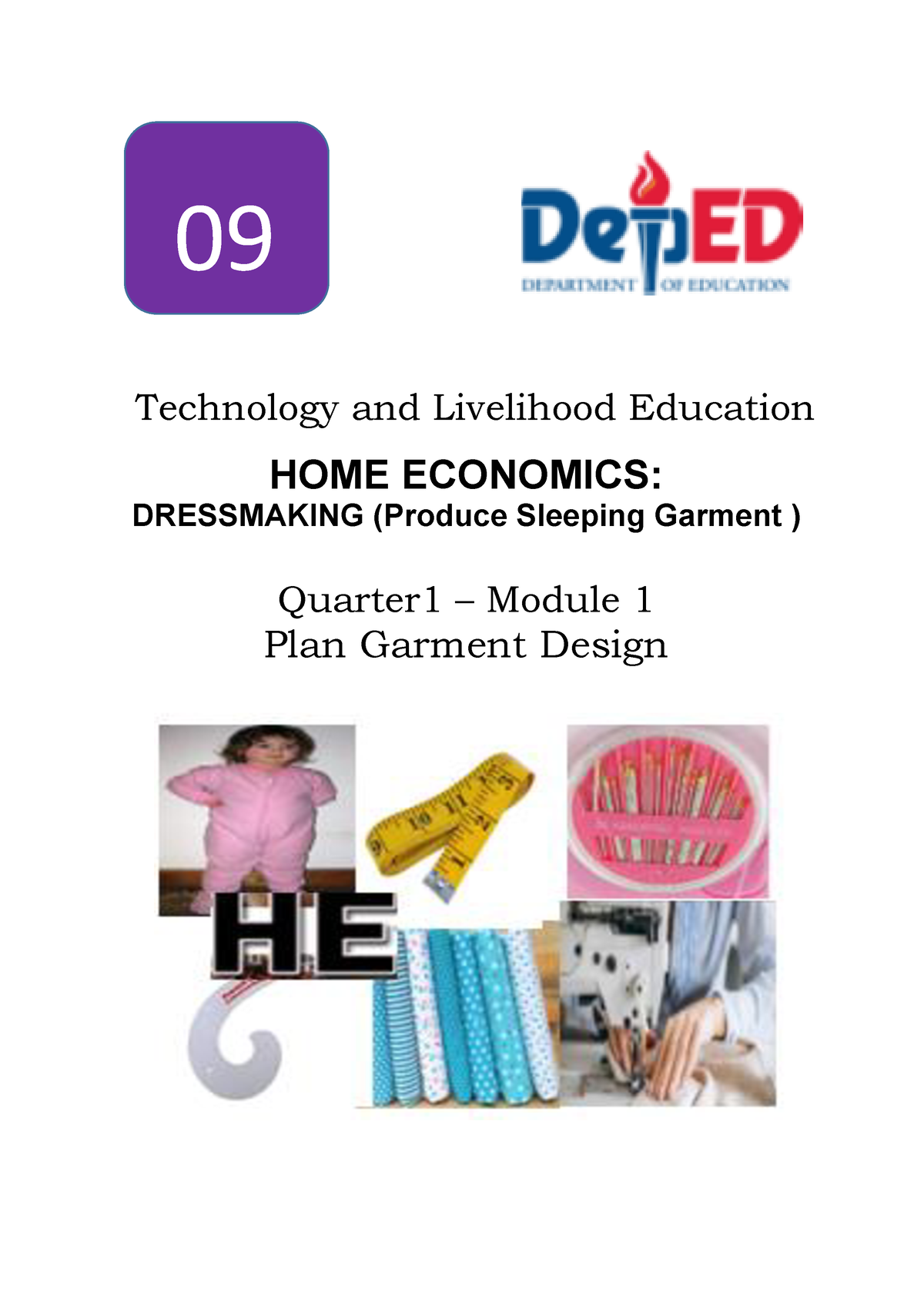 tle-9-dressmaking-q1-module-1-technology-and-livelihood-education