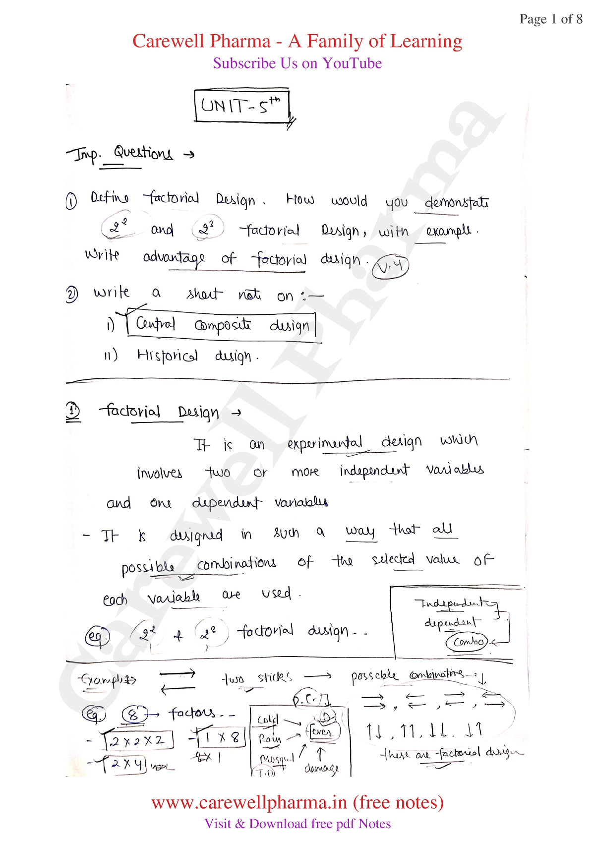 Unit 5, Biostatistics And Research Methodology, B Pharmacy 8th Sem ...