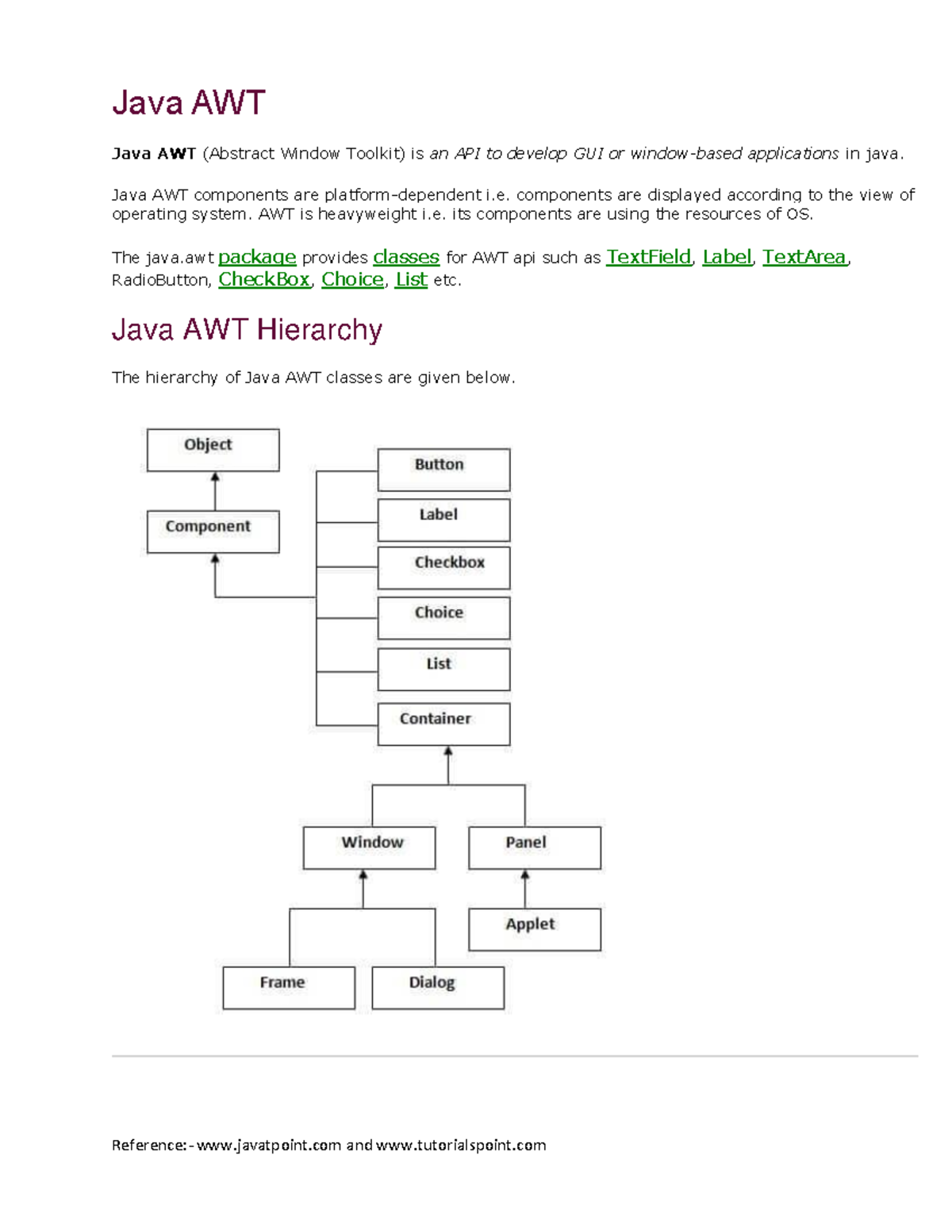 8 Java AWT Button New - cdvc - Java AWT Java AWT (Abstract Window ...