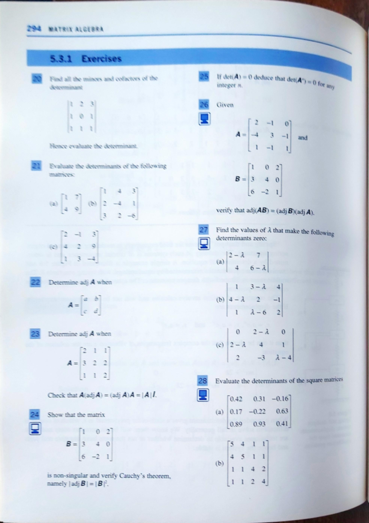 Tutorials on eigen values and vectors - 294 MATRIX ALGEBRA 5.3 ...