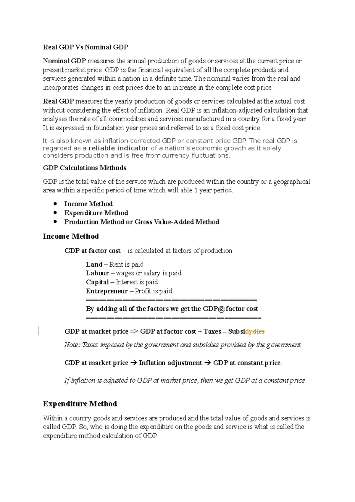 How Reliable Are The Leading Indicators Of GDP Real GDP Vs Nominal