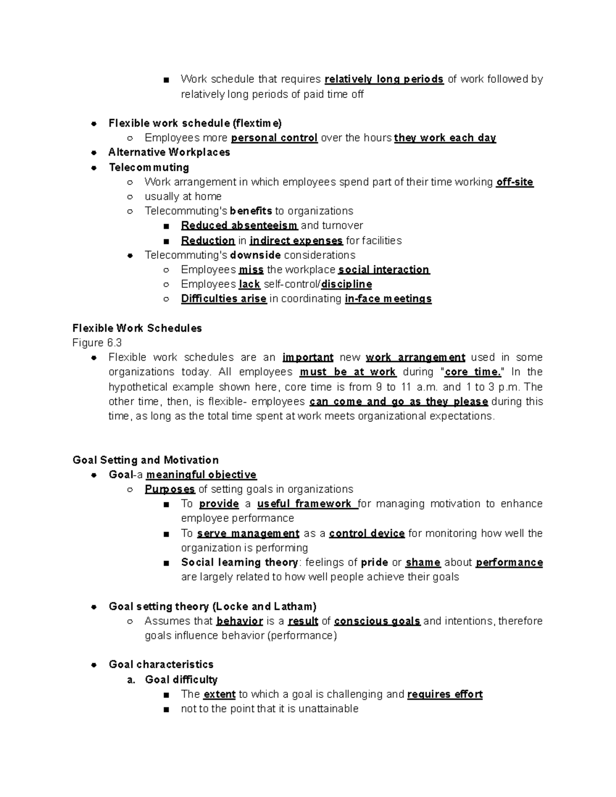 HBO Notes-35-36 - HBO Notes-35-36 - Work schedule that requires ...