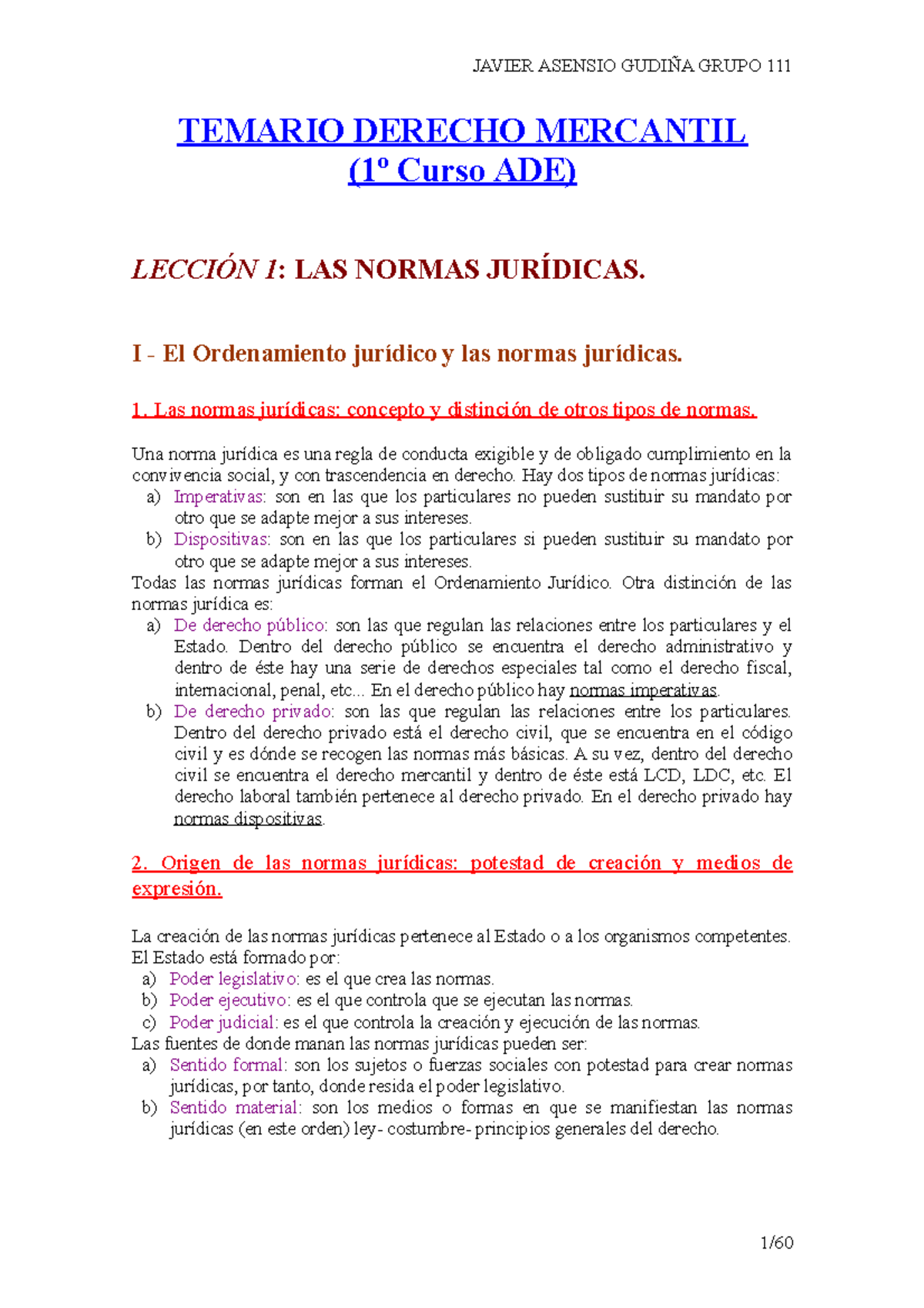 Apuntes, Lecciones 1-9 - Temario Completo Mercantil Y Laboral - JAVIER ...