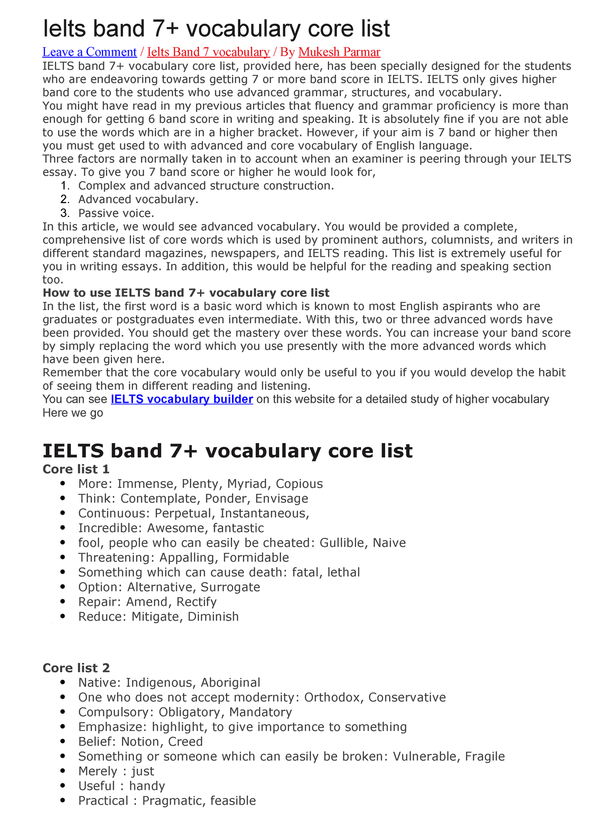 ielts essay band 7 vocabulary