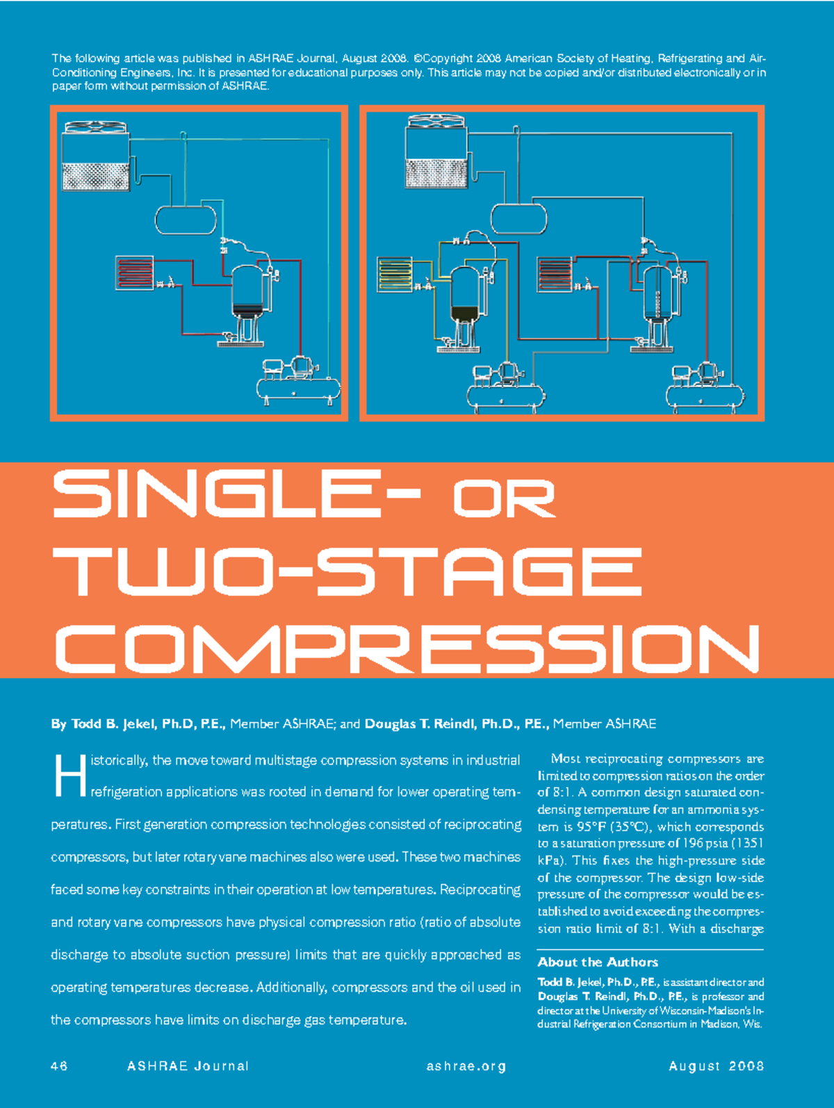 single-vs-two-stage-jekel-and-reindl-2008-mechanical-engineering