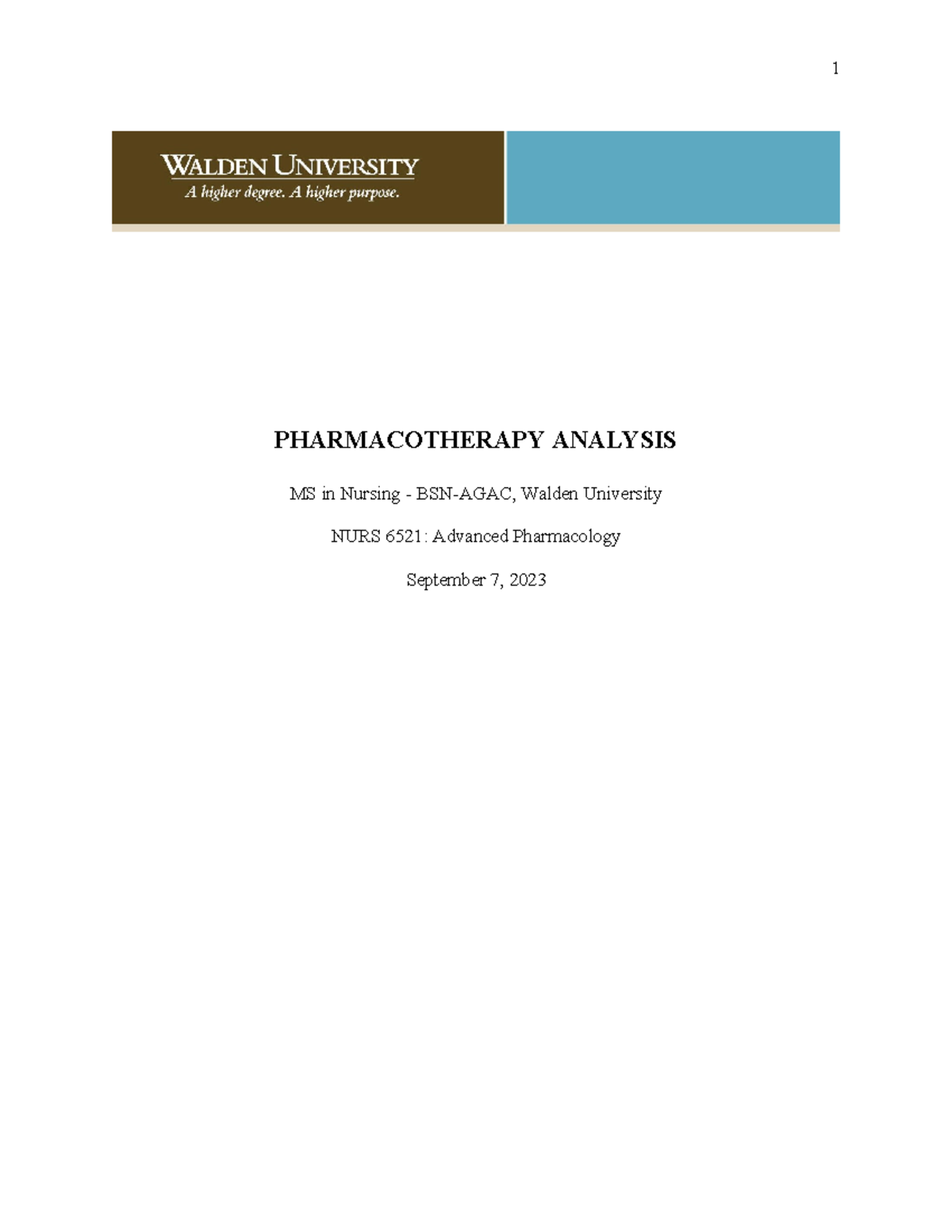 pharmacology assignment for nursing students