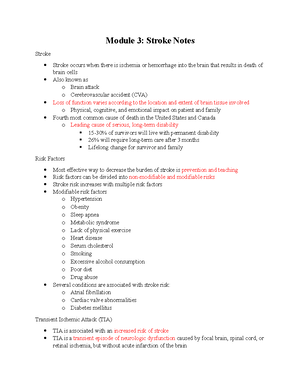 Ichemic Stroke - ATI - ACTIVE LEARNING TEMPLATES System Disorder ...