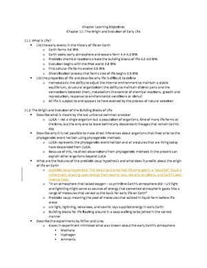 Ch 17 LO - Chapter 17 notes - Chapter Learning Objectives Chapter 17 ...