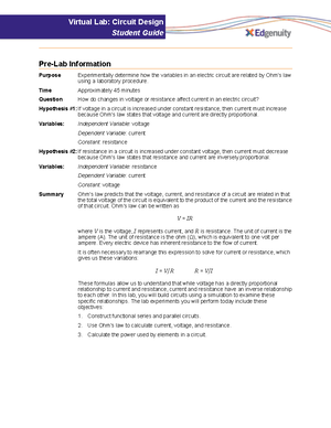 Resitance and resistivity Lab - Resistance and Resistivity Objectives ...