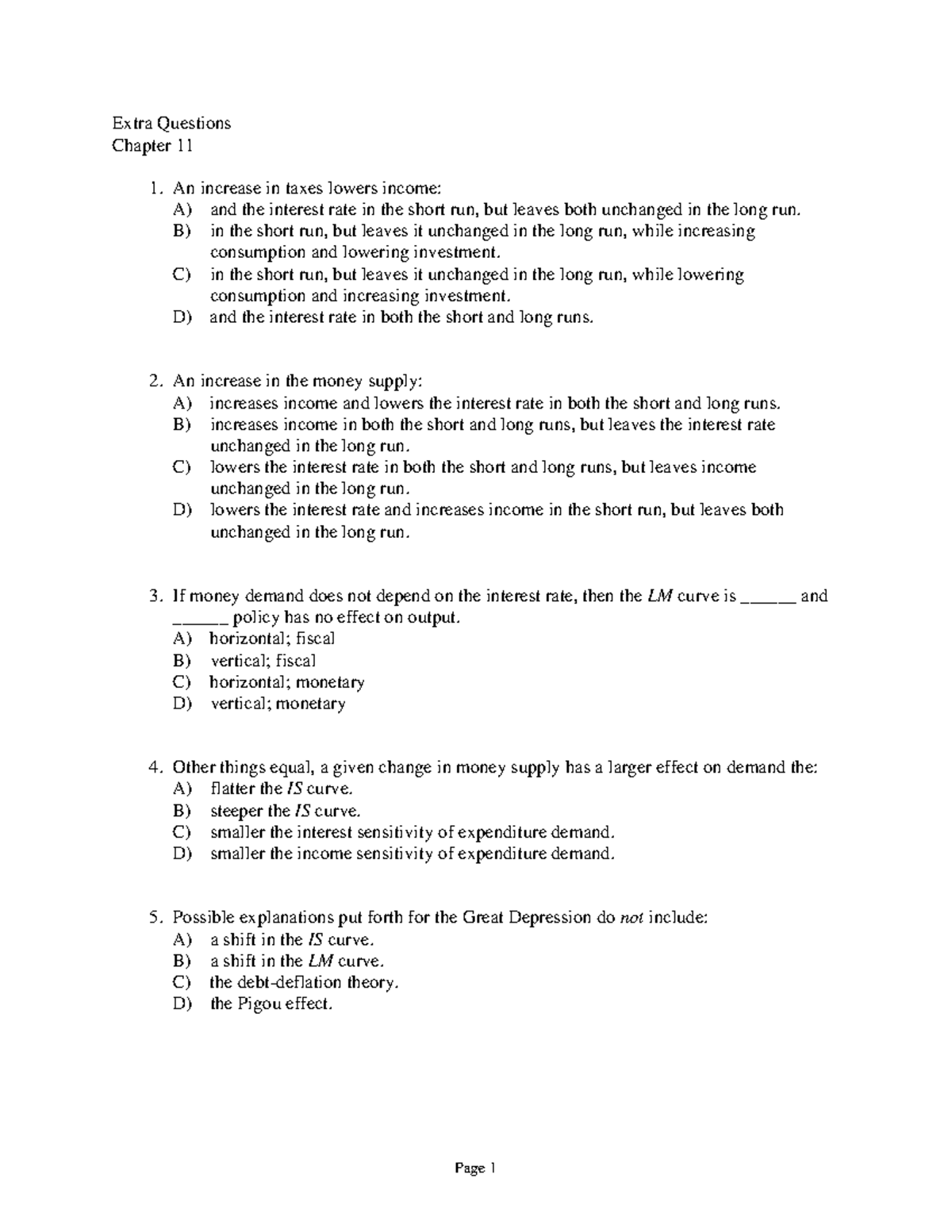 Sample/practice exam 2011, questions and answers - MCQ with answers ...