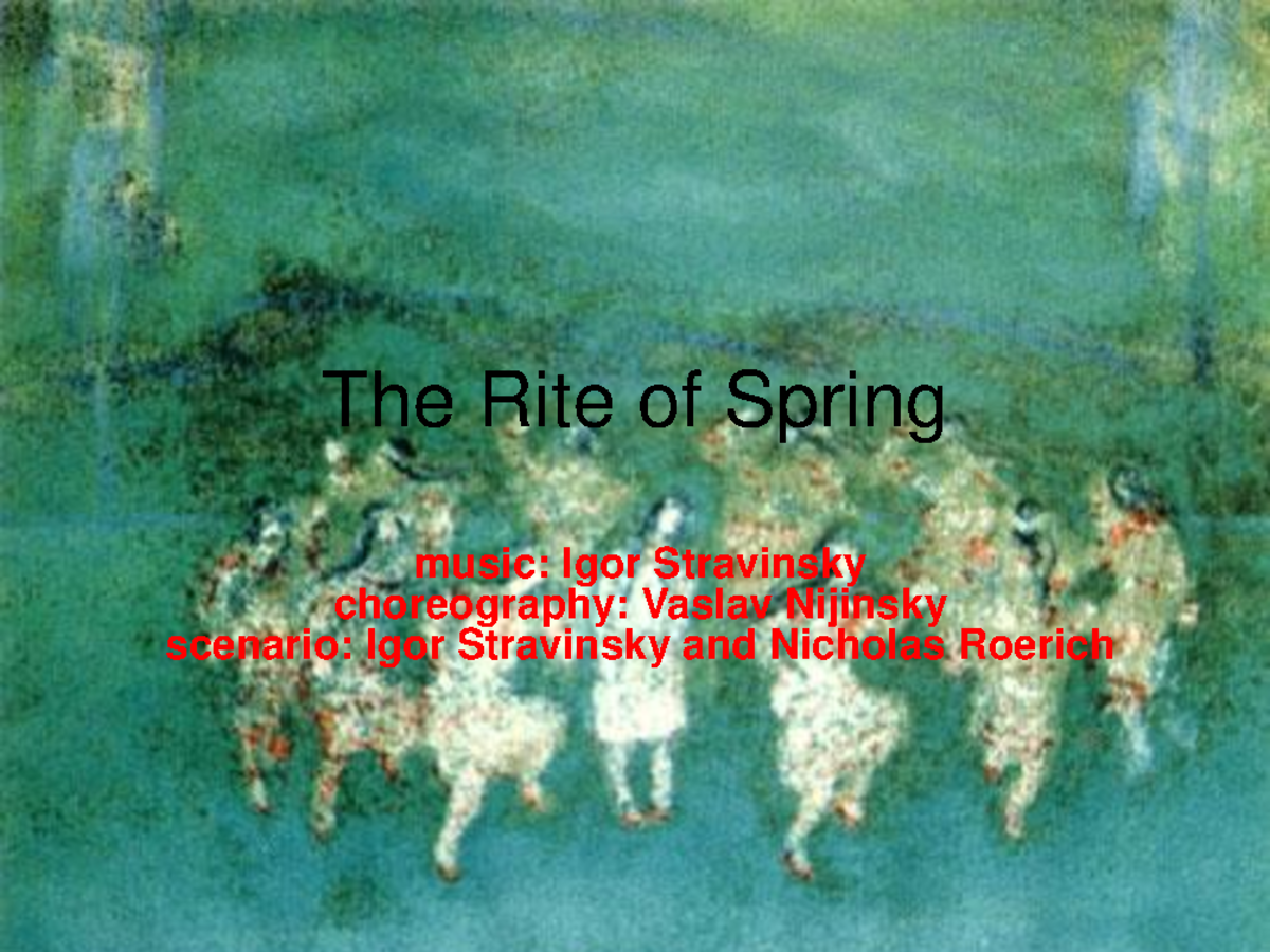 The Rite of Spring - The Rite of Spring music: Igor Stravinsky ...