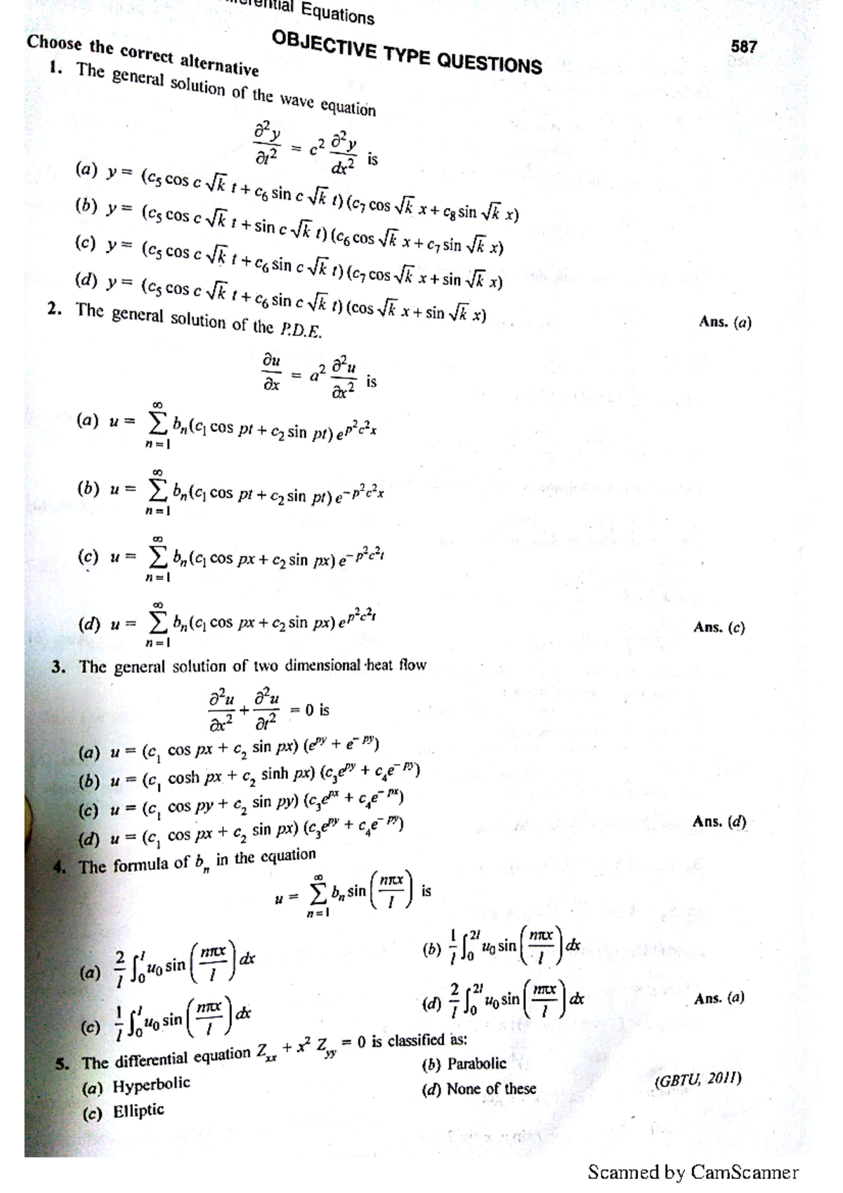 PS 8 - Practice questions - Differential Equations and Vector Calculus ...