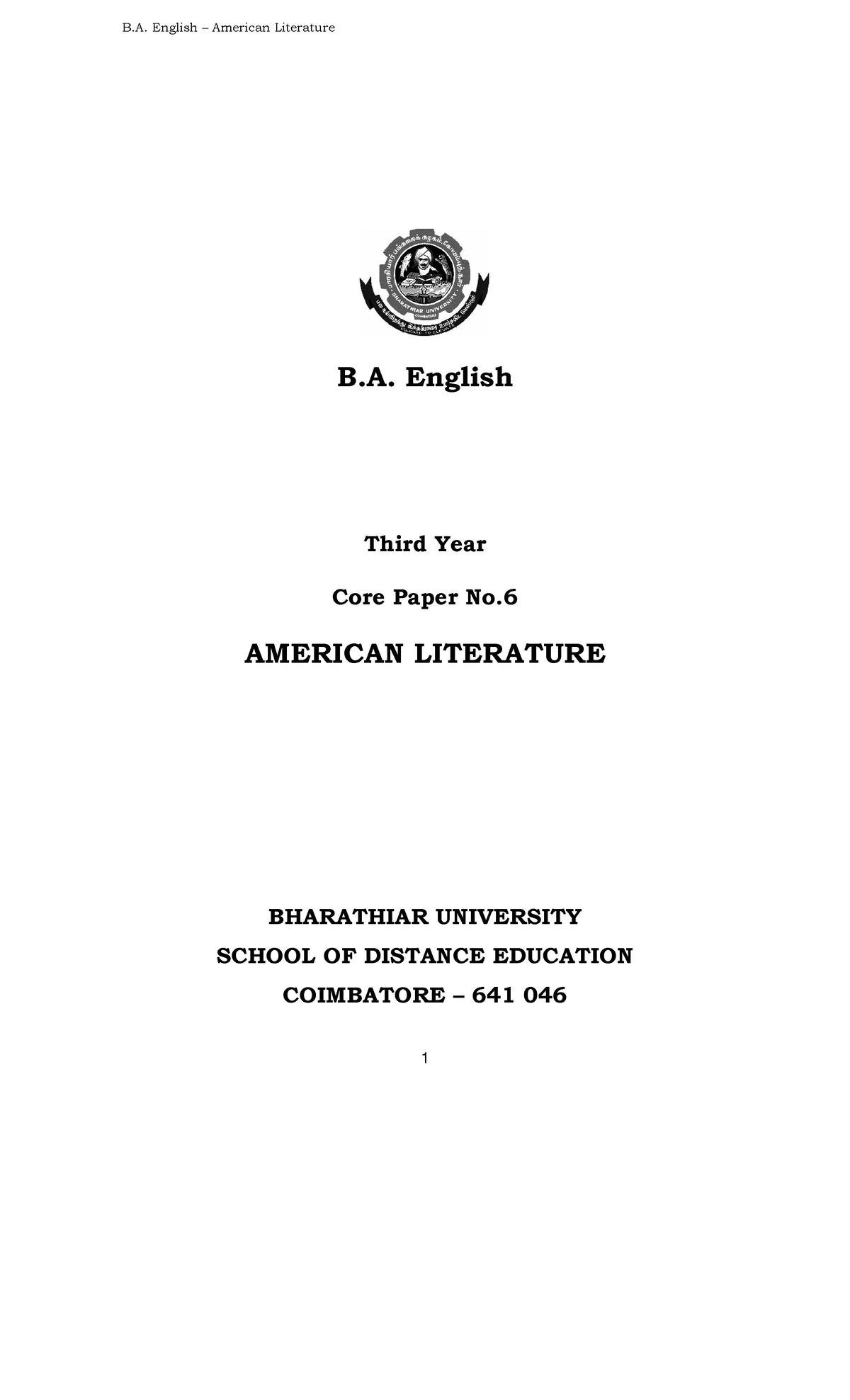 american-literature-b-english-third-year-core-paper-no-american