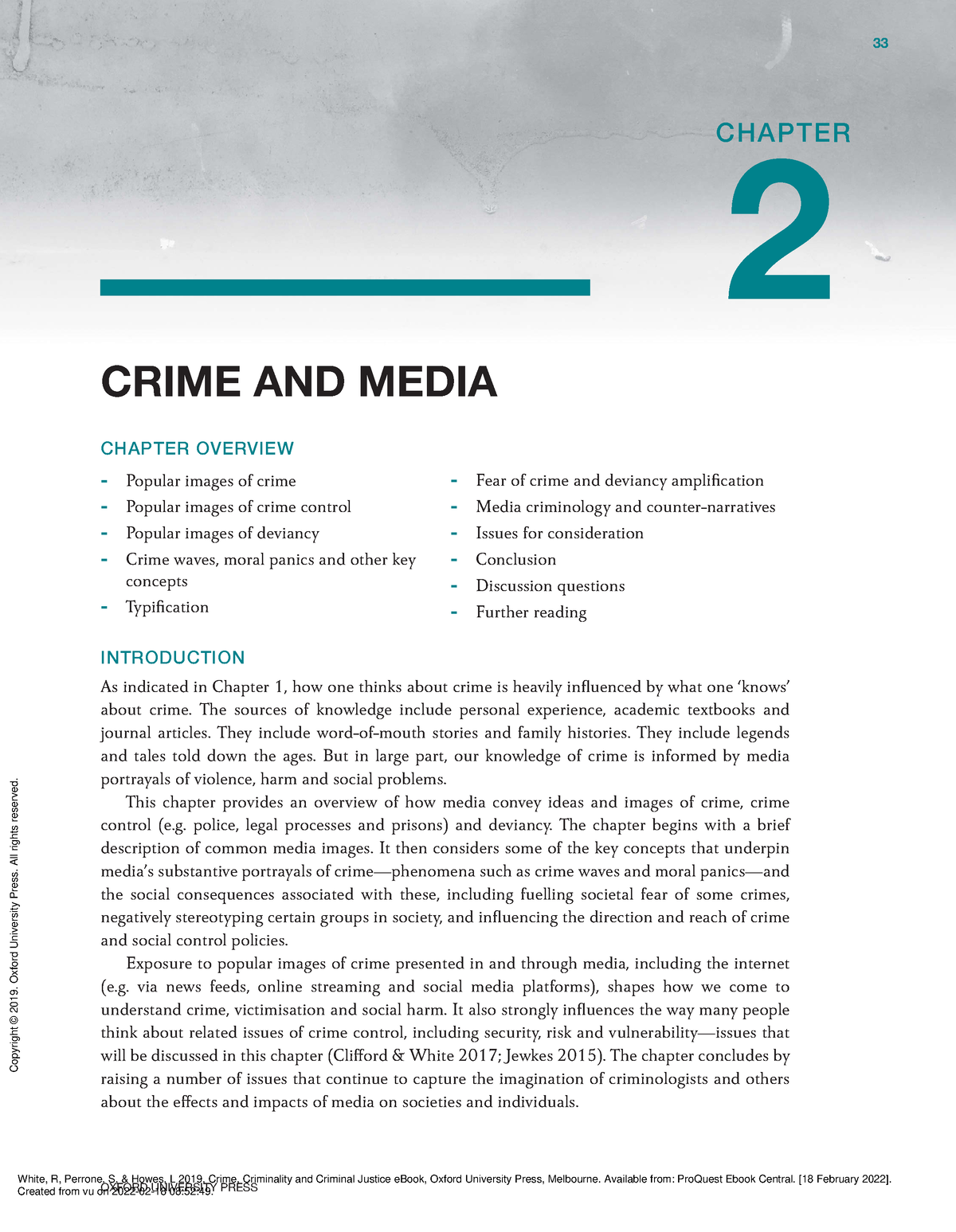 Chapter 2 - Crime and Media - OXFORD UNIVERSITY PRESS 33 ...