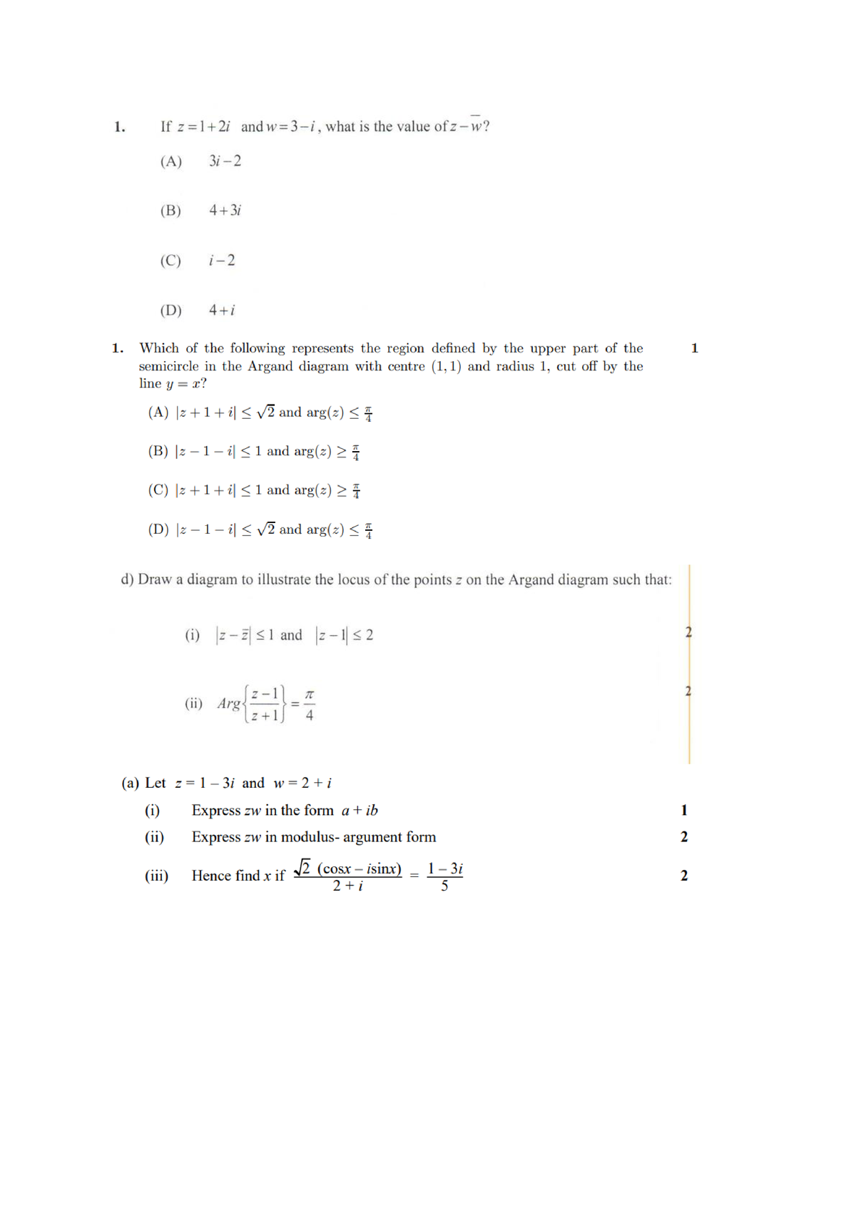 Complex numbers revision for your exams - Studocu