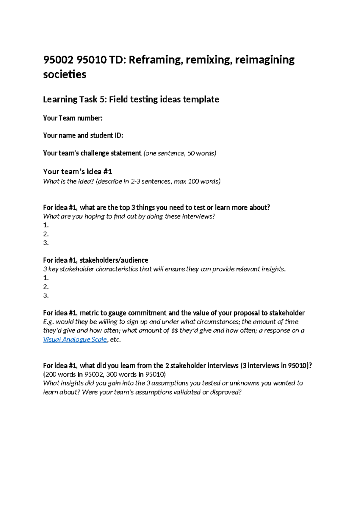95002 95010 RRRS Learning Task 5 template - 95002 95010 TD: Reframing ...