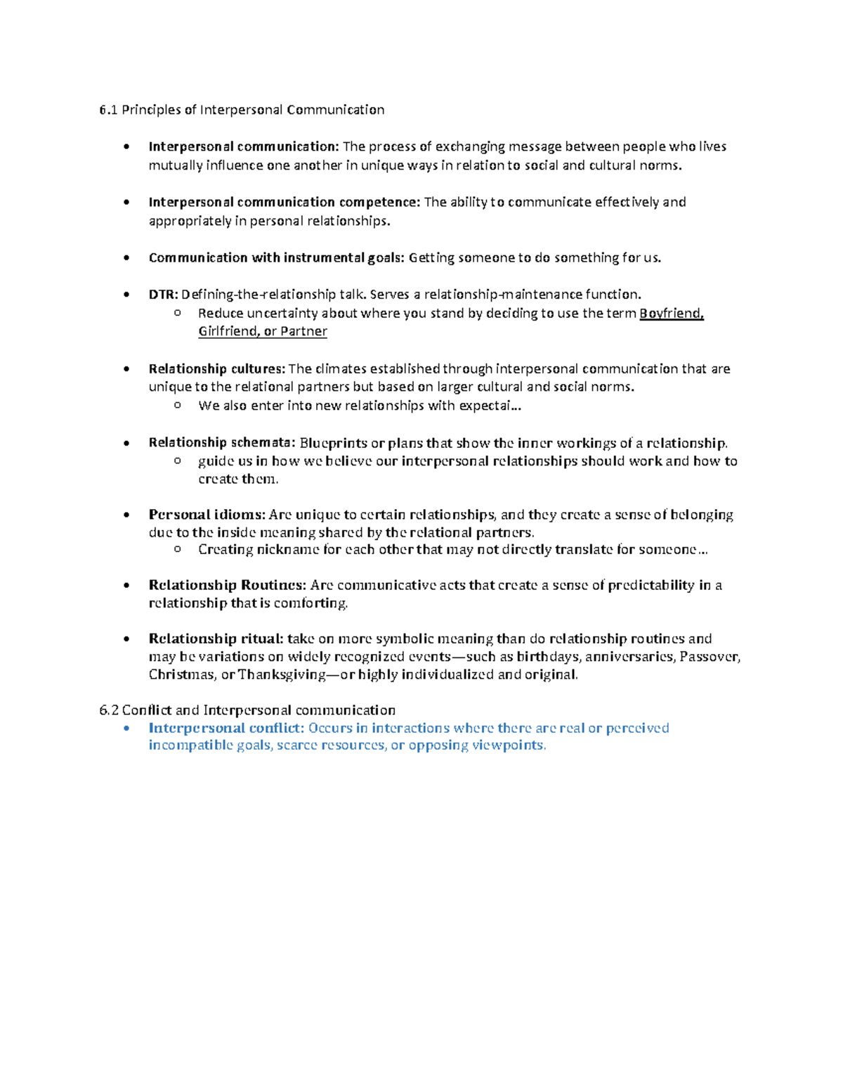 Chapter 6 COMM - 6 Principles Of Interpersonal Communication ...