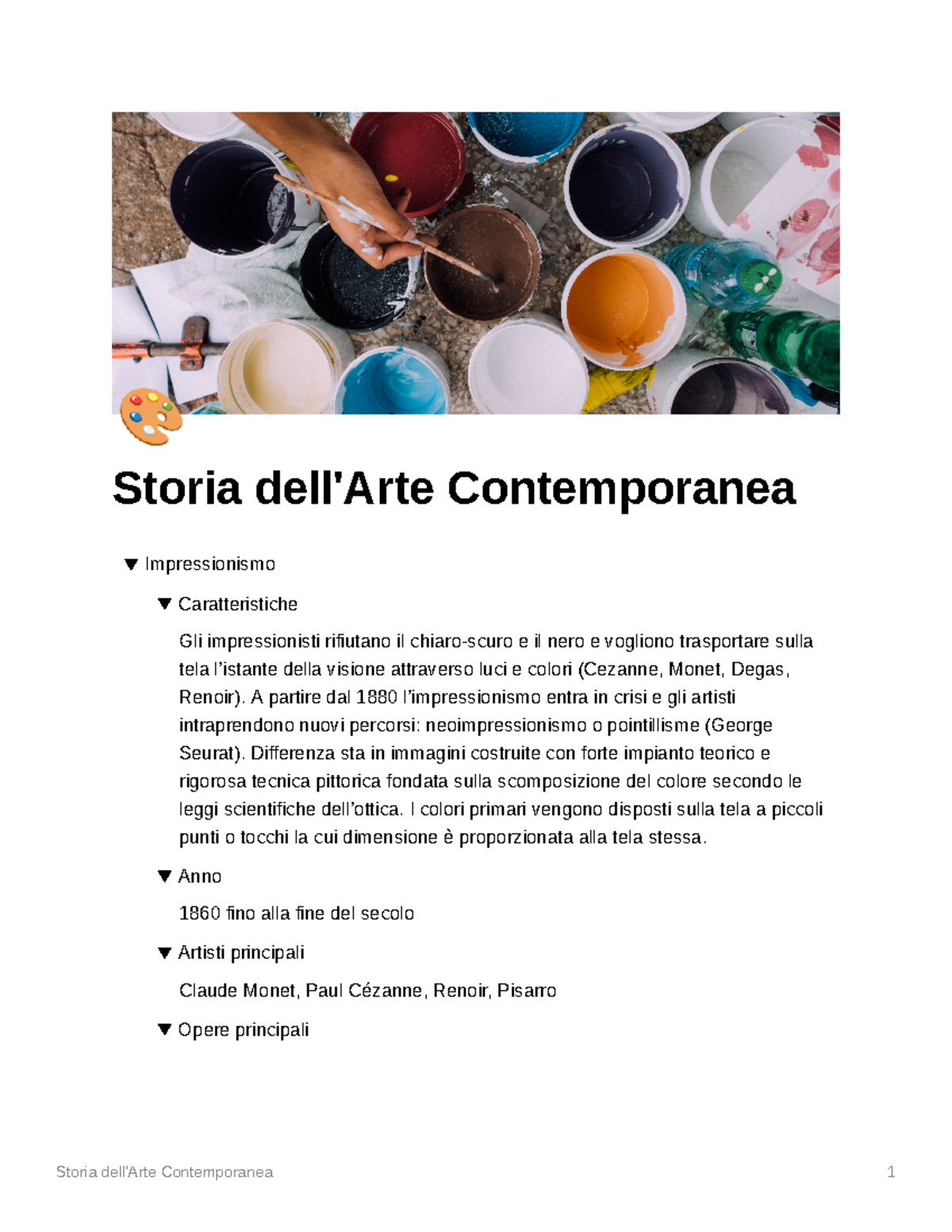 Storia Dell Arte Contemporanea - Storia Dell'Arte Contemporanea ...