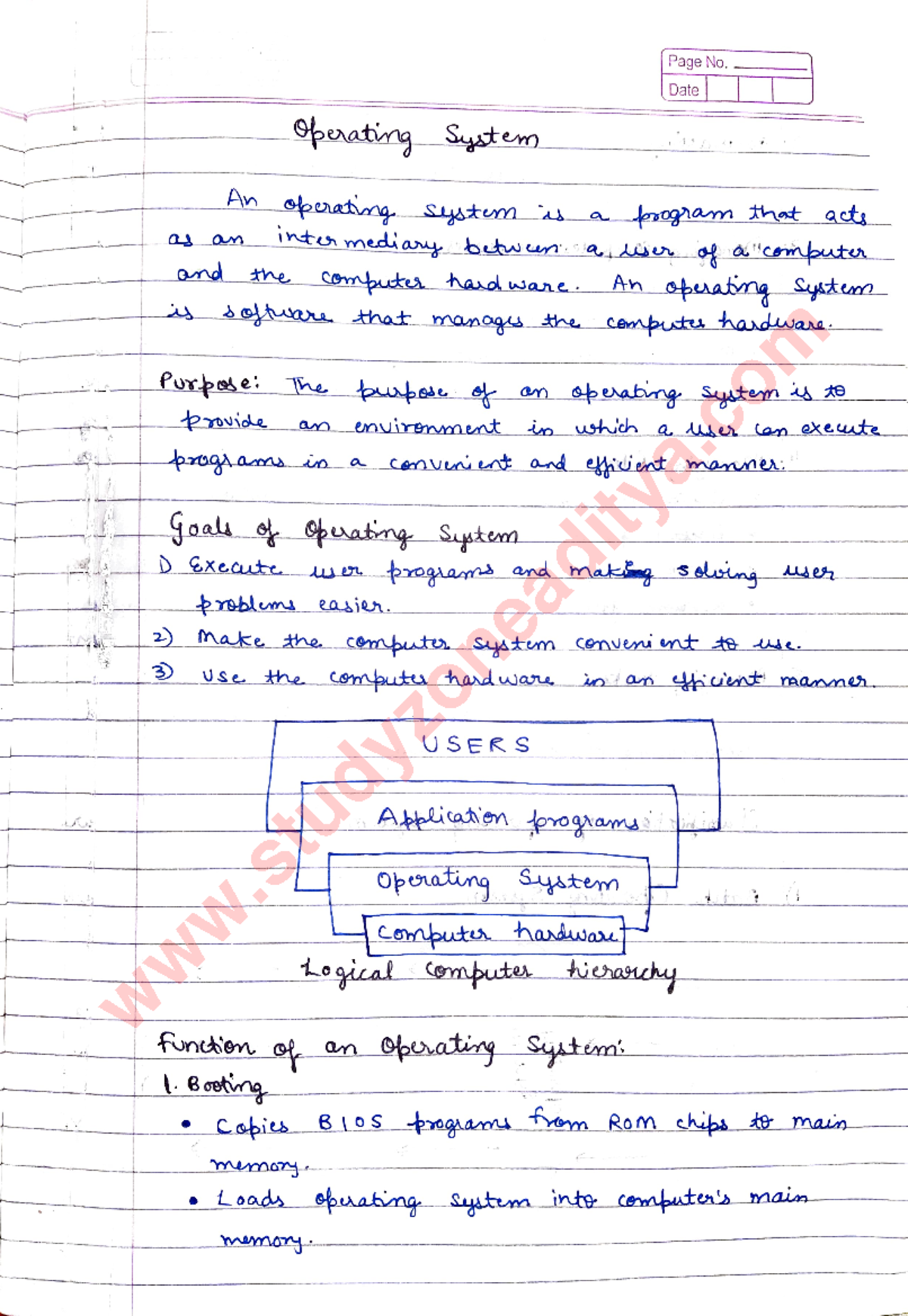 Operating system (OS) Unit1 B.Tech CSE (2nd Year) Studocu