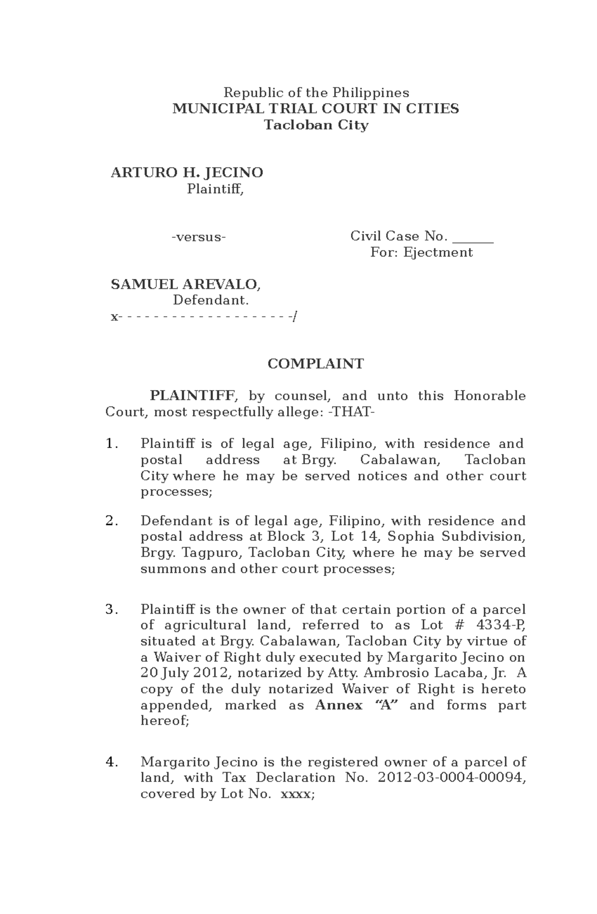 Ejectment Law Philippines , Understanding Ejectment Cases in the ...
