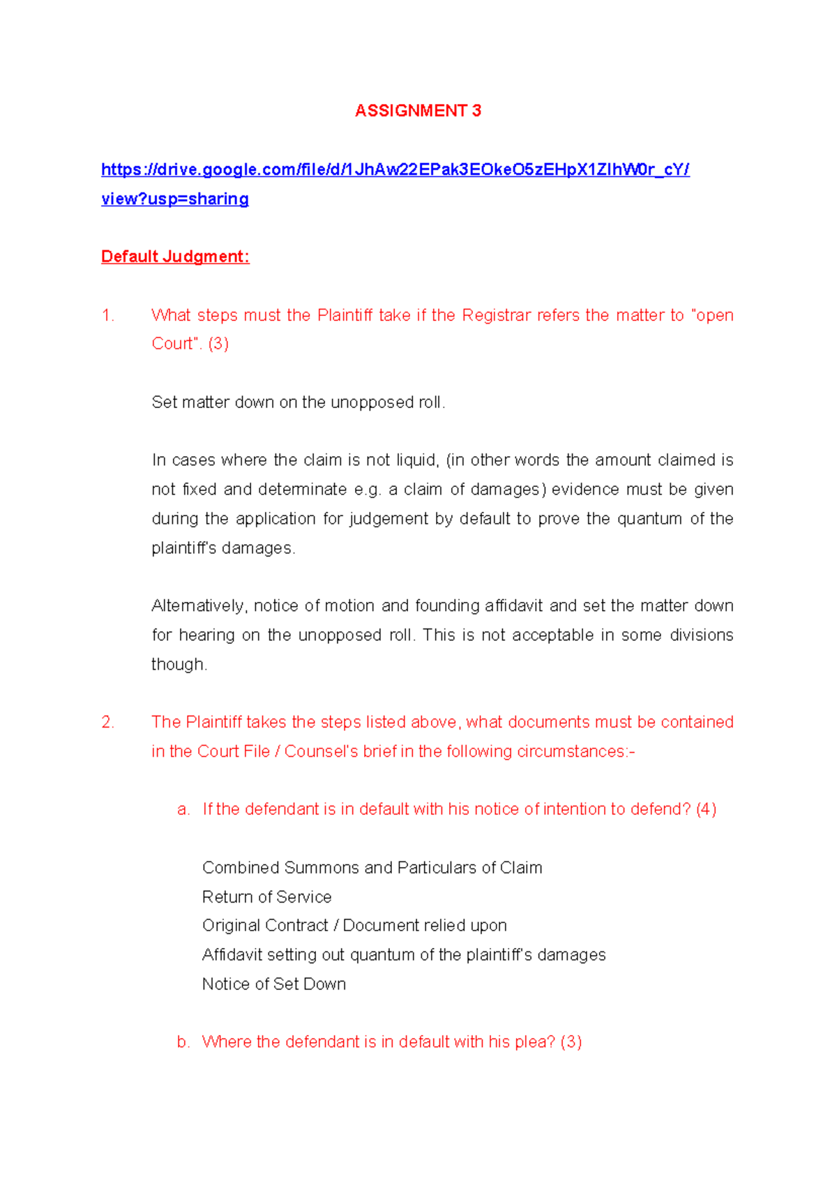 Memo Assignment 3 P1 2 Assignment 3 Drive Google File D