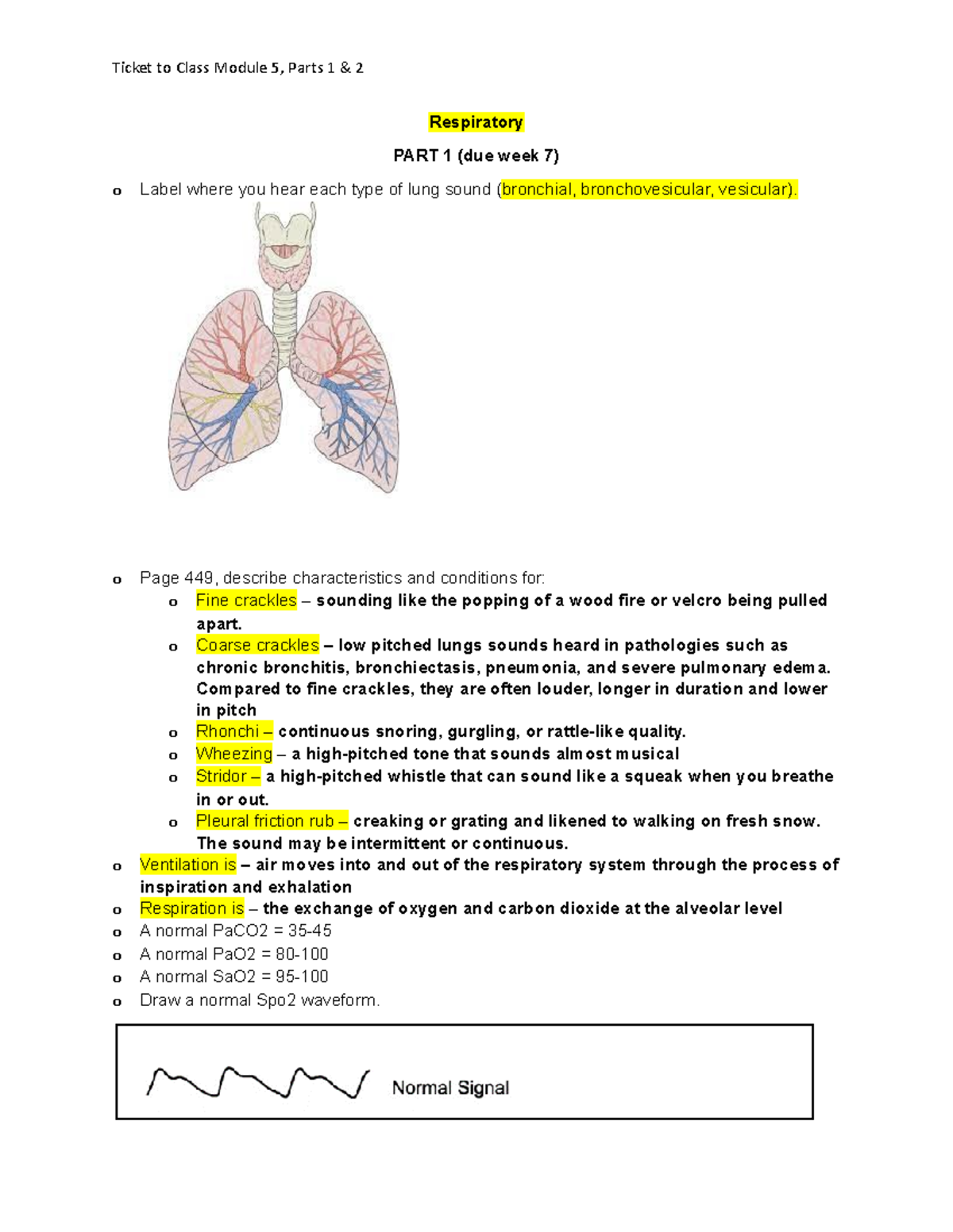 BOTH Parts Module 5 TTC - ttc - NURS 356 - Arizona College - Studocu