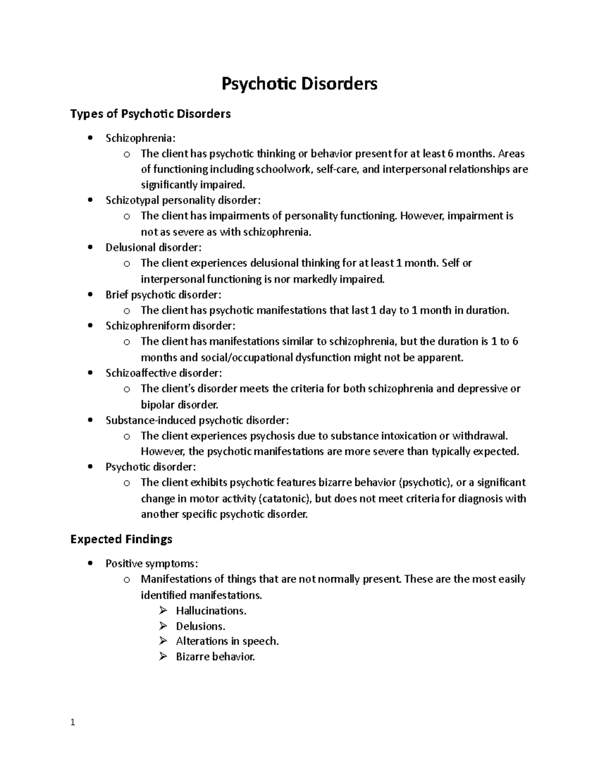 Psychotic Disorders - T. Hodges - Psychotic Disorders Types of ...