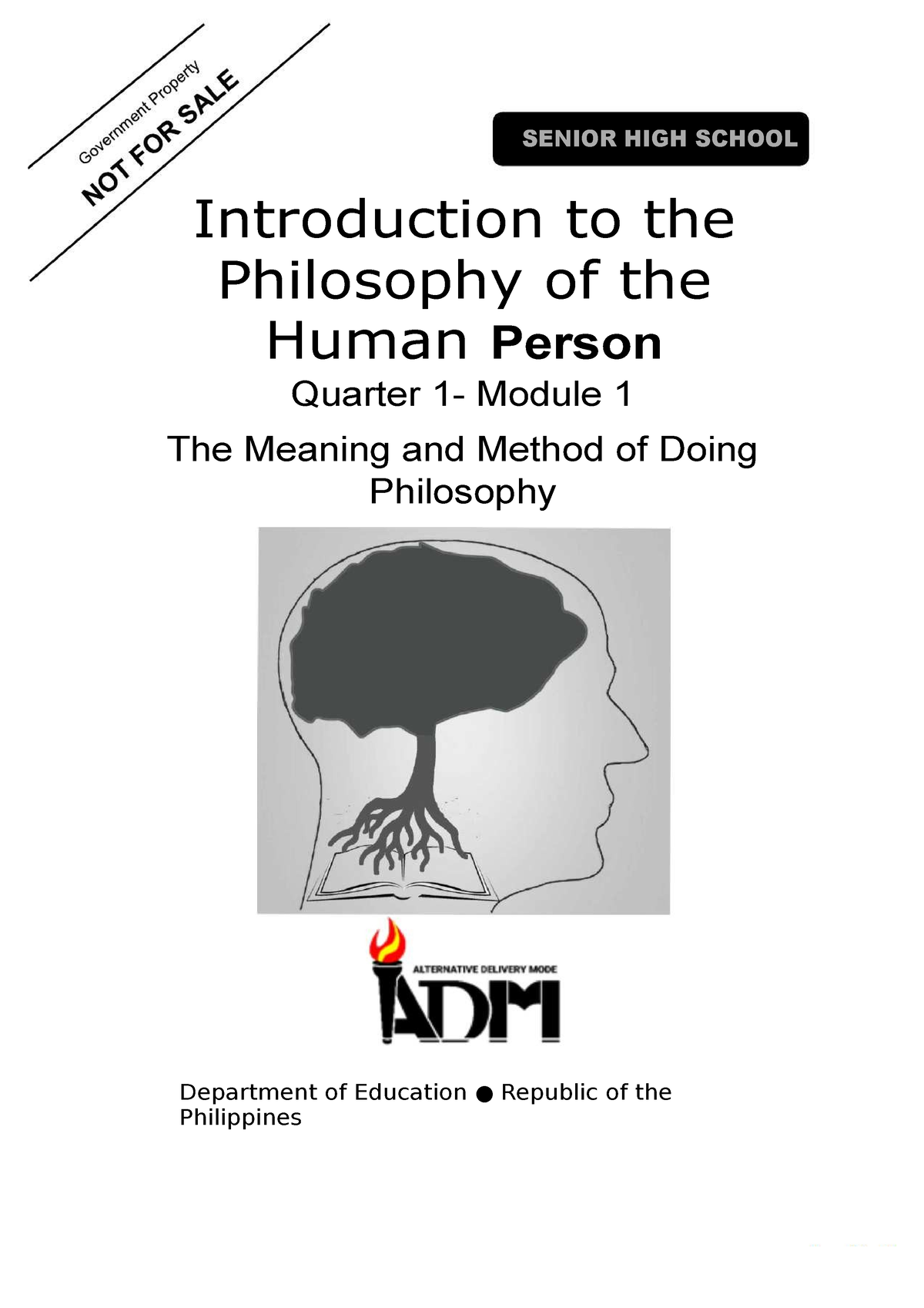 Philo Mod1 Q1 Introduction To The Philosophy Of The Human Person V3 Compress Senior High 3983