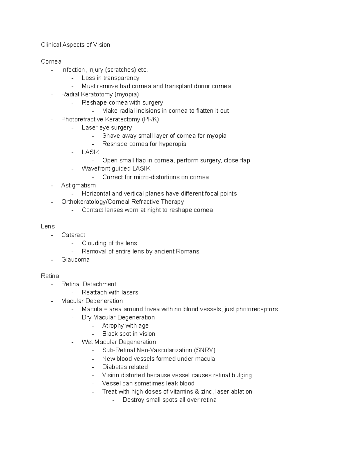 1 30 Clinical Conditions - Clinical Aspects of Vision Cornea ...