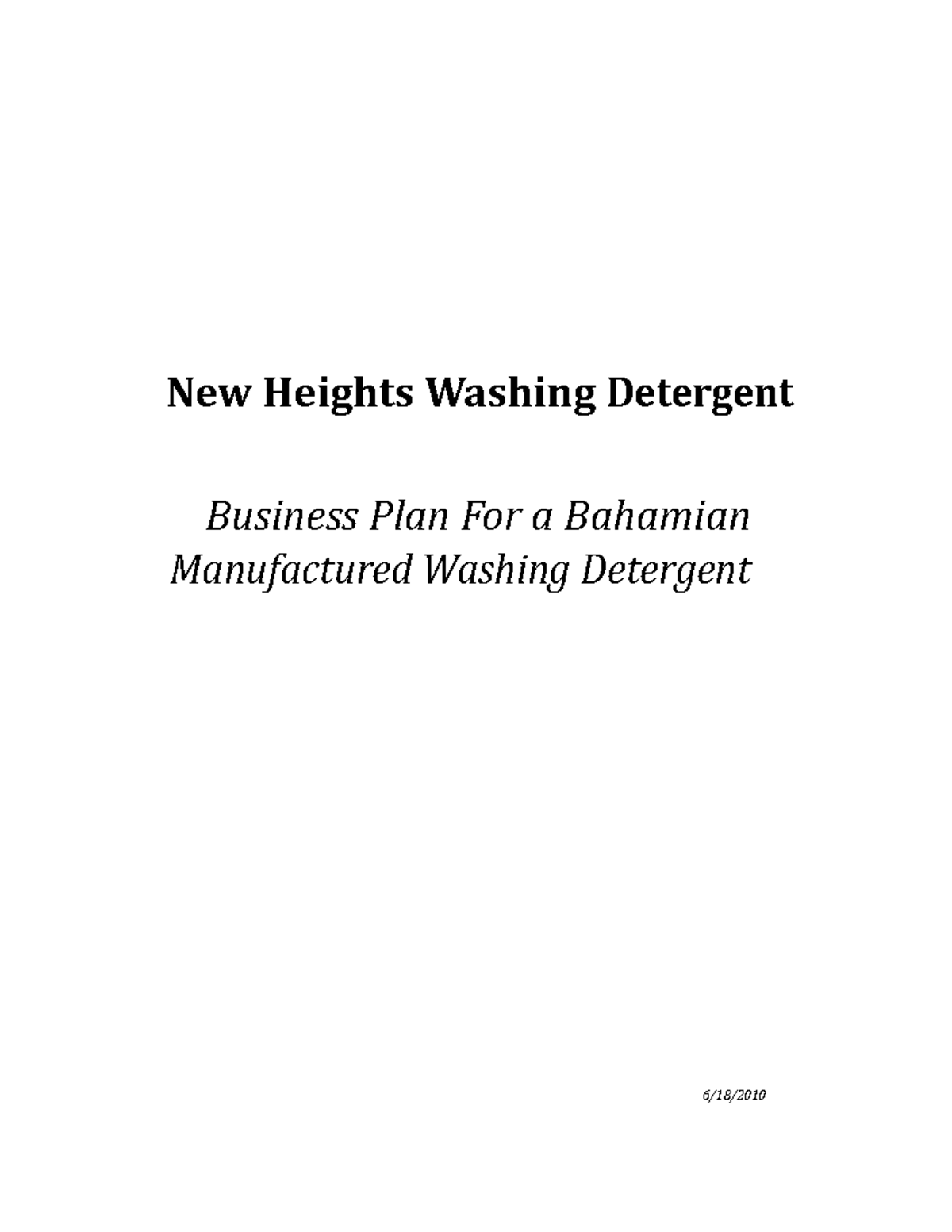 Business plan for detergents Project Management Basics BDU Studocu