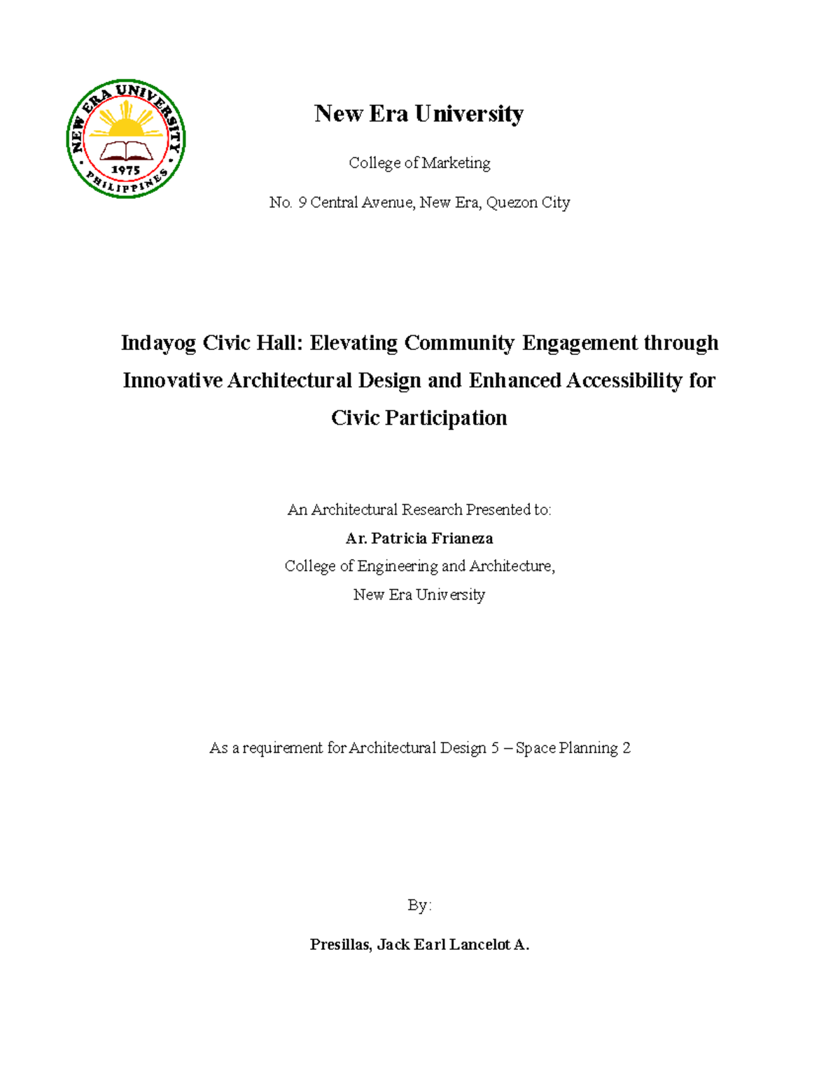 Chapter 1 Research New Era University College of Marketing No. 9