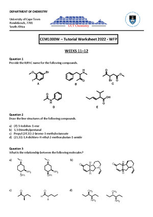CEM1000W+Experiment+1+Protocol+2022 - Experiment 1 2022 Experiment 1 ...