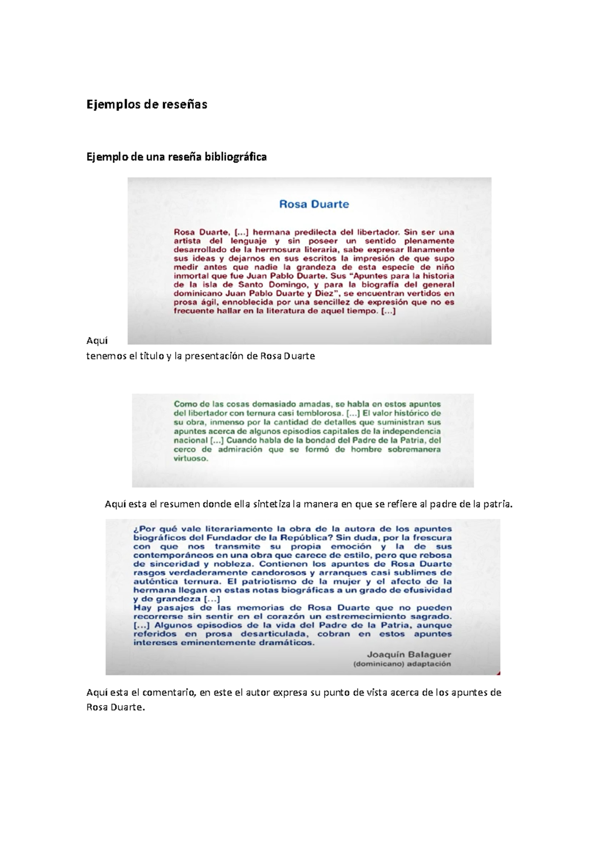 Ejemplos DE Reseñas - Ejemplos de reseñas Ejemplo de una reseña ...