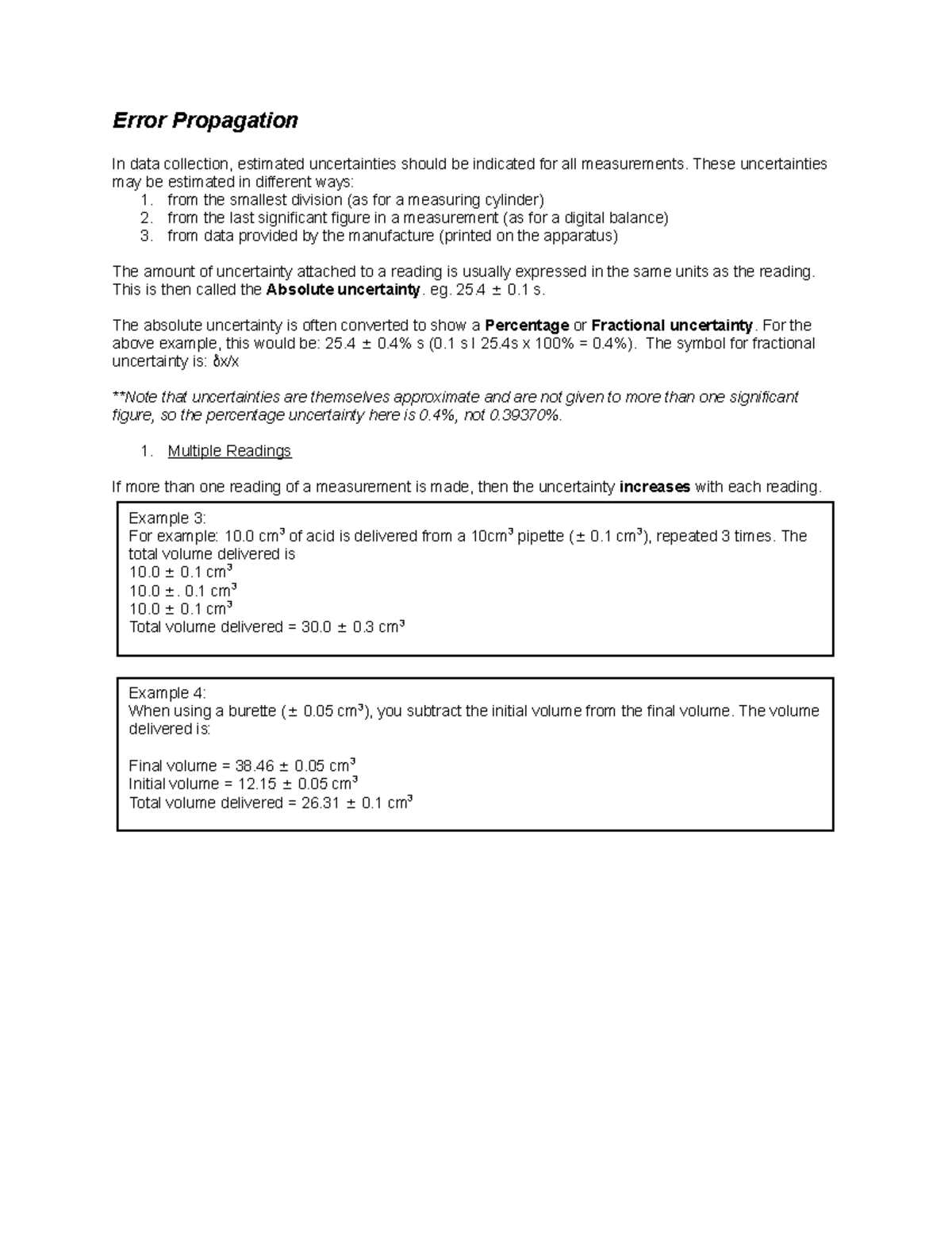 Error Propagation Modified Chem Error Propagation In Data Collection 