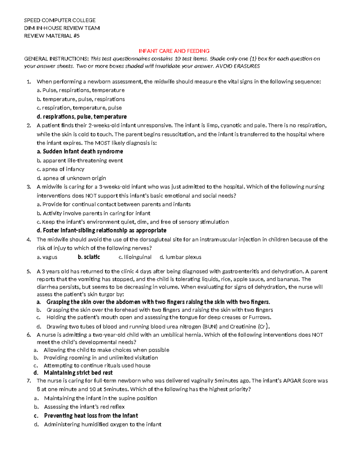 Review-Material 5 - SPEED COMPUTER COLLEGE DIM IN-HOUSE REVIEW TEAM ...