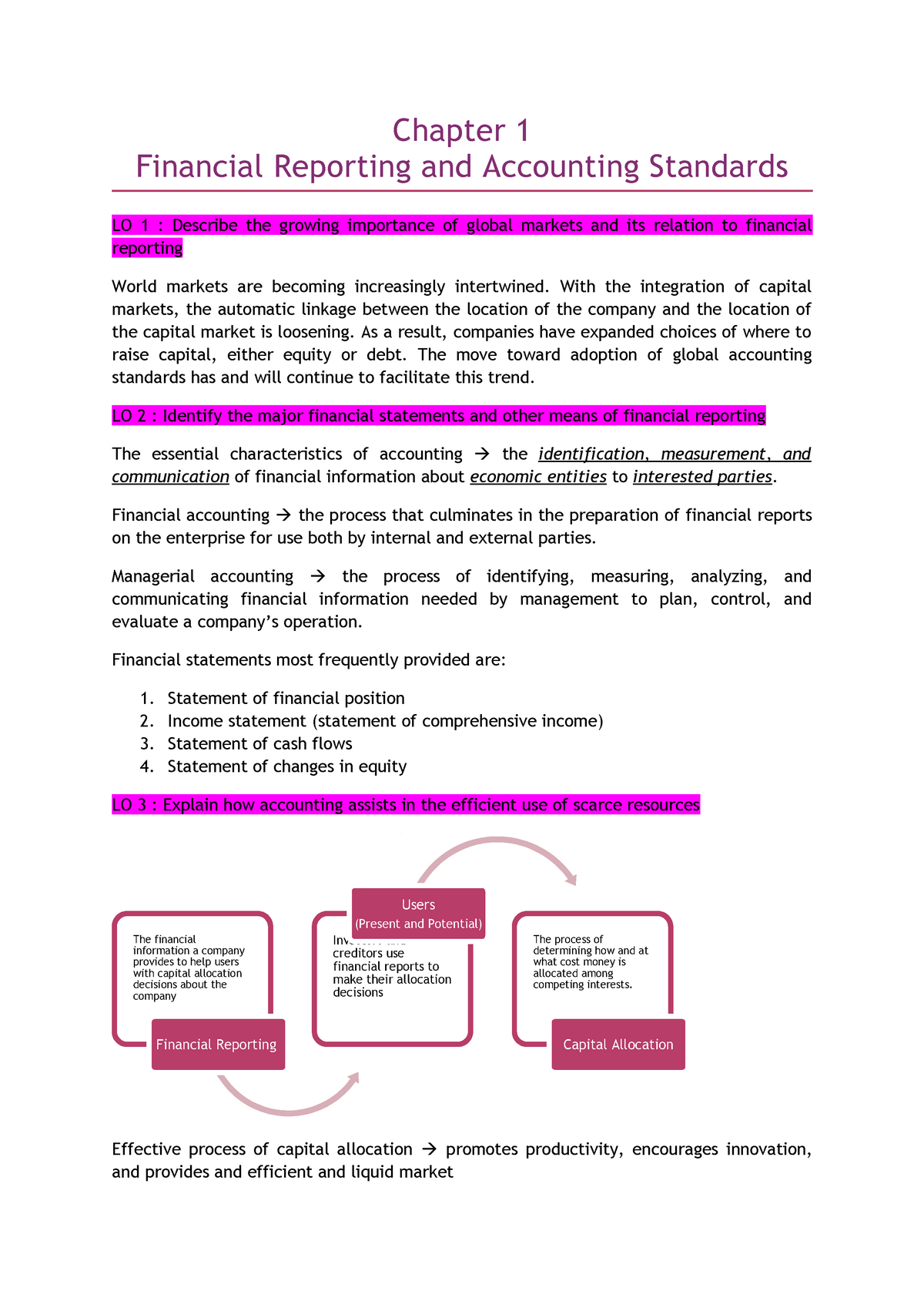 Ch 1 Financial Reporting And Accounting Standards - With The ...