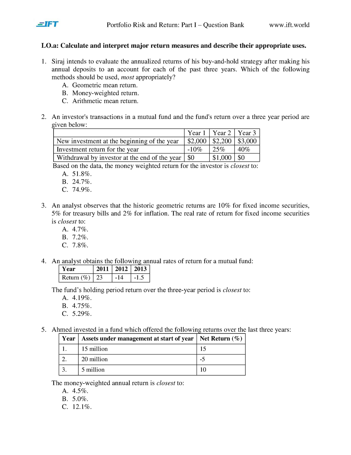 r42-portfolio-risk-and-return-part-i-q-bank-lo-calculate-and