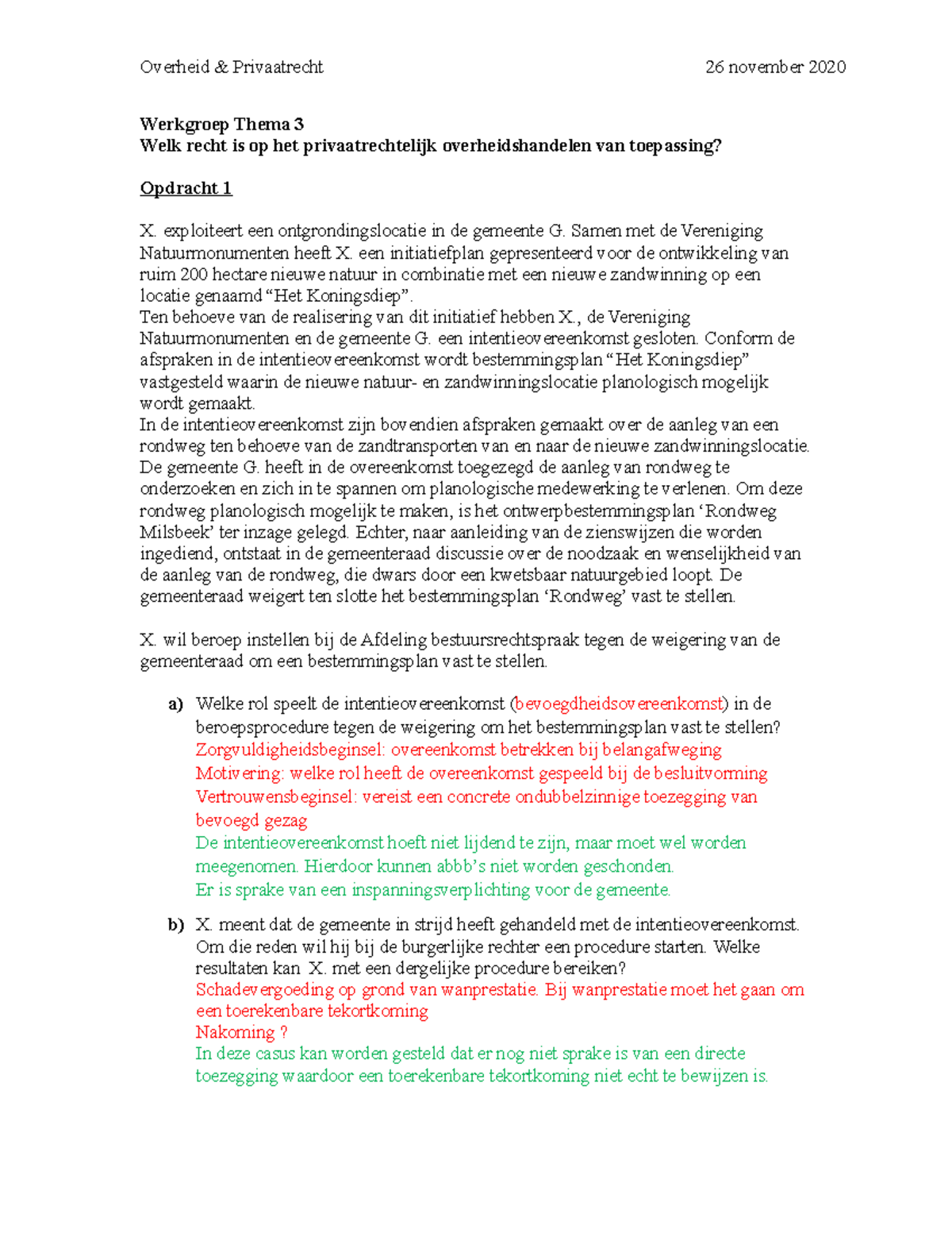 Werkgroepopdrachten O&P Thema 3 - Werkgroep Thema 3 Welk Recht Is Op ...