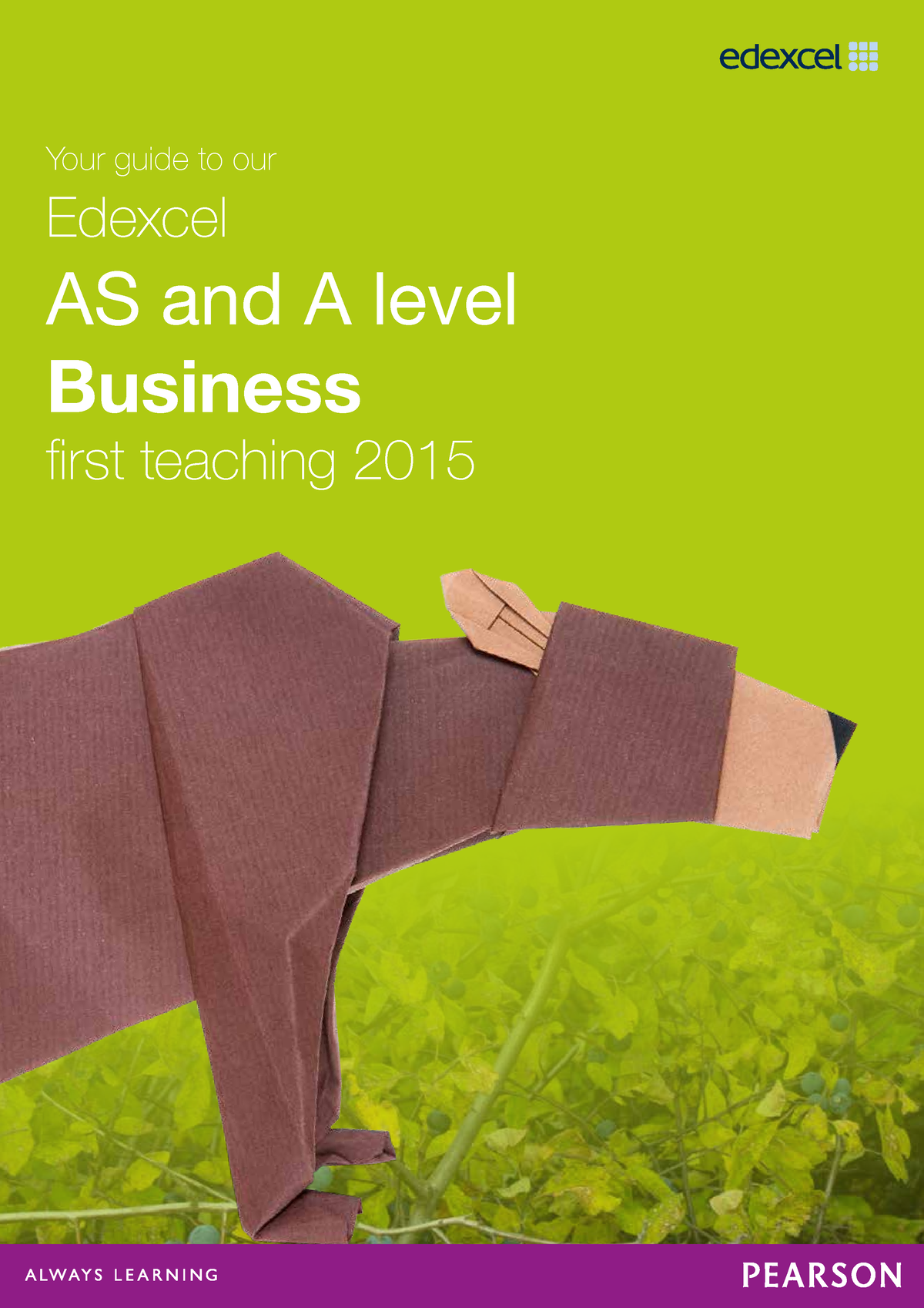 Edexcel AS And A Level Business Guide - Your Guide To Our Edexcel AS ...