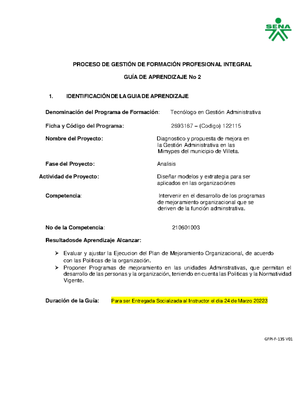 GFPI-F-135 Guia De Aprendizaje No 2 Intervenir - PROCESO DE GESTIÓN DE ...