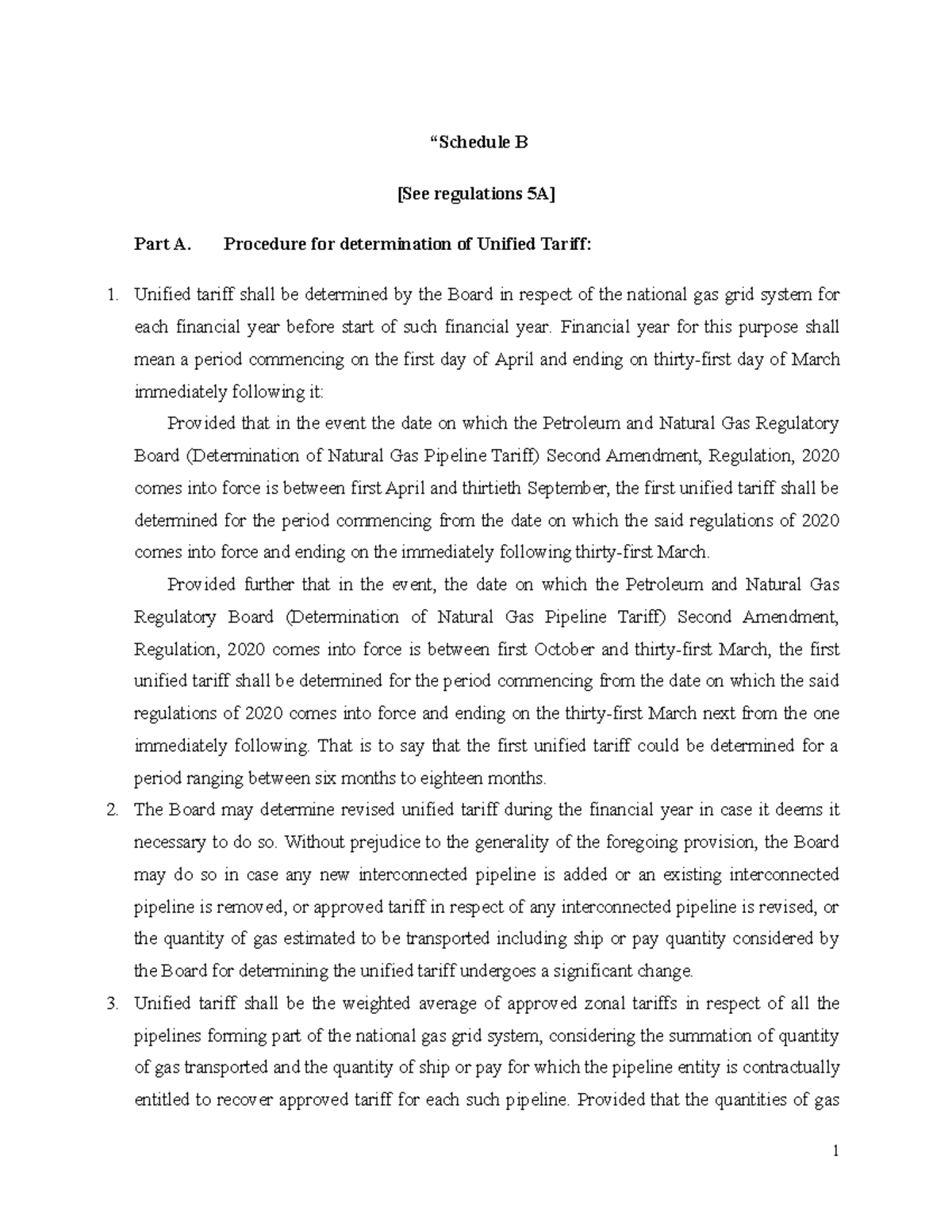 Tariff-amendment - how to find it and recent trend - “Schedule B [See ...