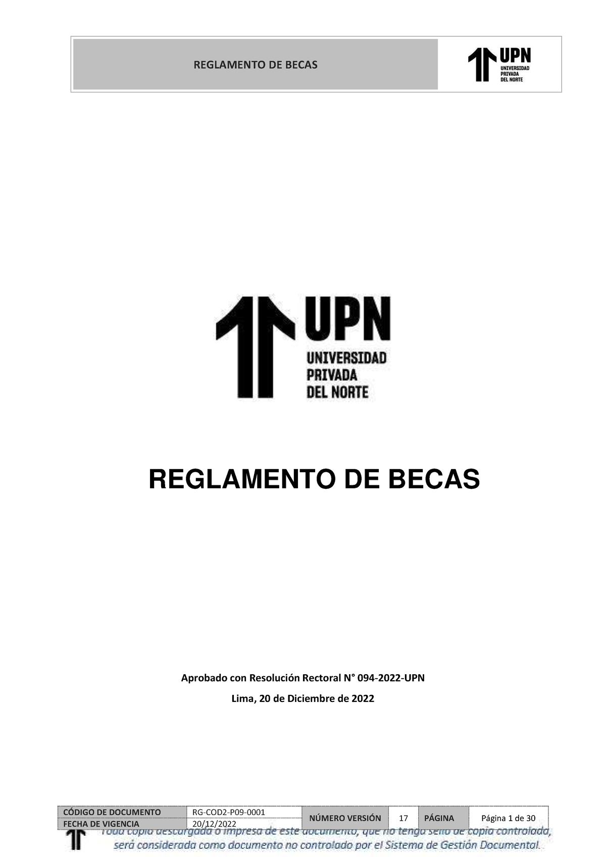 Reglamento-de-becas - CÓDIGO DE DOCUMENTO RG-COD2-P09-0001 NÚMERO ...