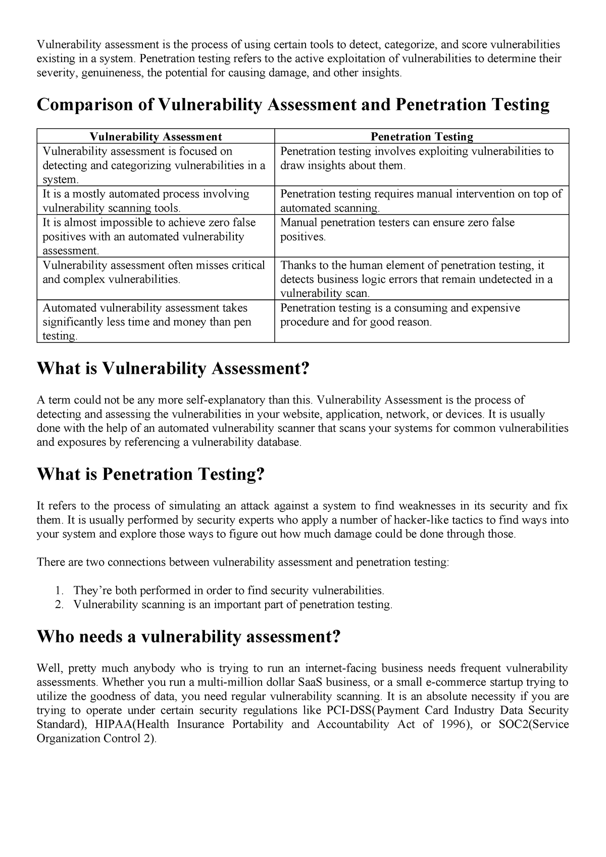 VAPT Intro - Vulnerability Assessment Is The Process Of Using Certain ...