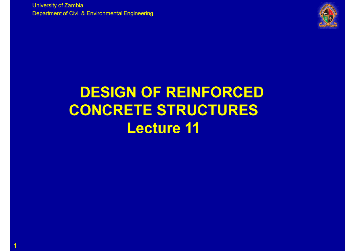 Lecture-11 28 10 19 Design of RC Structures - Department of Civil ...