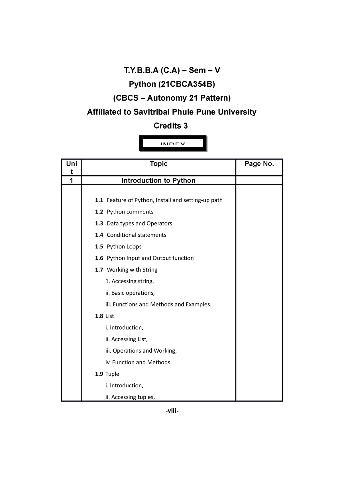 Prof Niraj D Bagwe 9823558226 - T.Y.B.B (C) – Sem – V Python ...