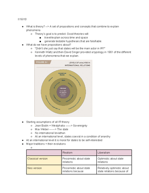 International Relations Chapter 8 Notes - Chapter 8 – International ...