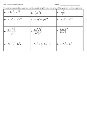 Day 2 HW - Math - Day 2: Exponential Growth Name